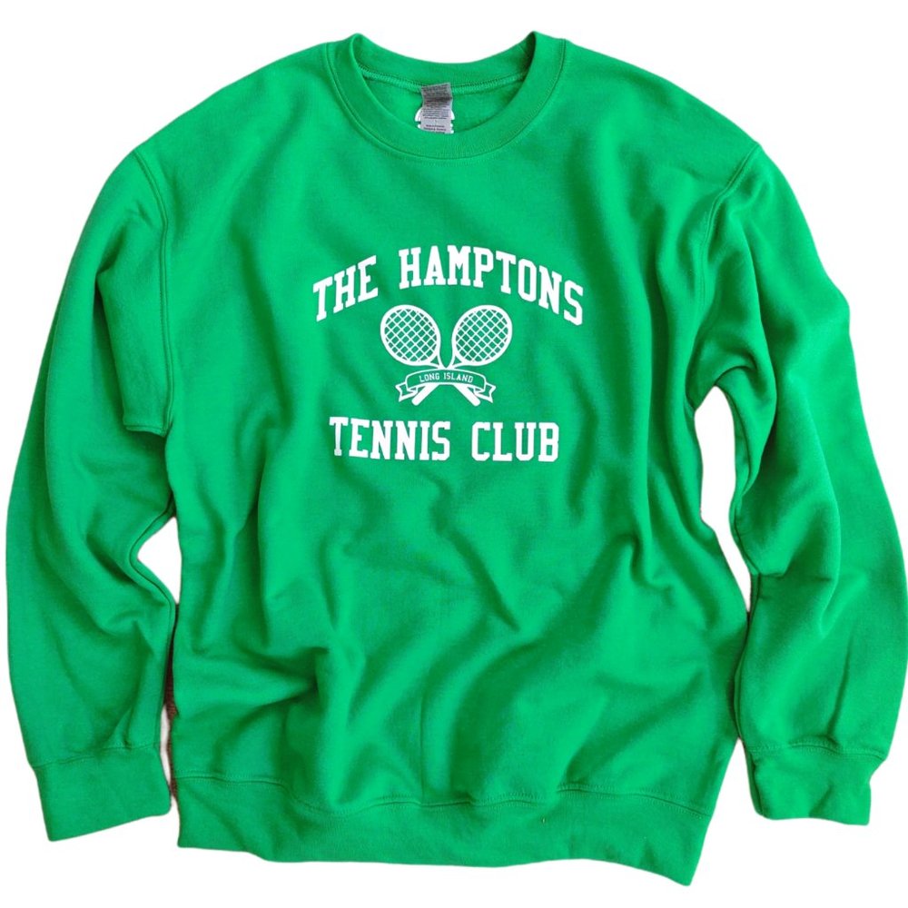 Green Hamptons Tennis Club Sweatshirt - Picture 2 of 7